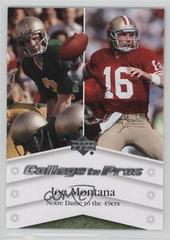 Joe Montana #NTN-JM Football Cards 2007 Upper Deck College to Pros Prices