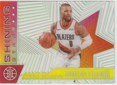Damian Lillard [Asia Red Yellow] #3 Basketball Cards 2020 Panini Illusions Shining Stars Prices