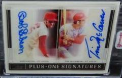 Bob Gibson, Tim McCarver [Silver] Baseball Cards 2022 Panini Three and Two Plus One Autographs Prices