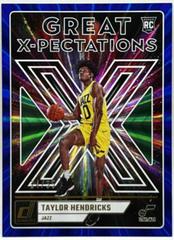 Taylor Hendricks [Blue Green] #9 Basketball Cards 2023 Panini Donruss Great X Pectations Prices