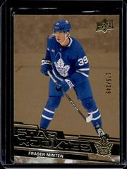 Fraser Minten [Gold] #23 Hockey Cards 2023 Upper Deck Star Rookies Prices