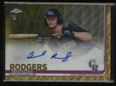 Brendan Rodgers [Gold Wave Refractor] Baseball Cards 2019 Topps Chrome Rookie Autographs Prices