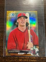 Brandon Marsh [Gold Refractor] #BCP241 Baseball Cards 2017 Bowman Chrome Prospects Prices