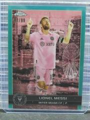 Lionel Messi [Aqua] #BCS-7 Soccer Cards 2023 Topps Chrome MLS Big City Strikers Prices