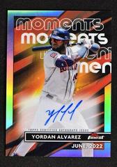 Yordan Alvarez #FMA-YA Baseball Cards 2023 Topps Finest Moments Autographs Prices