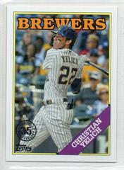 Christian Yelich #T88-15 Baseball Cards 2023 Topps Silver Pack 1988 35th Anniversary Prices