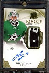 Jake Oettinger [Gold Autograph Patch] Hockey Cards 2020 Upper Deck The Cup Prices