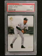 Derek Jeter [Gold] #2 Baseball Cards 2008 SP Authentic Prices