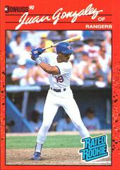 Juan Gonzalez Baseball Cards 1990 Donruss Prices