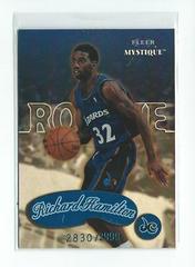 Richard Hamilton Basketball Cards 1999 Fleer Mystique Prices