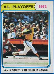 A.L. PLAYOFFS 1973 #470 Baseball Cards 1973 Topps Prices