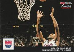 Lionel Simmons Basketball Cards 1993 Hoops Scoops Prices