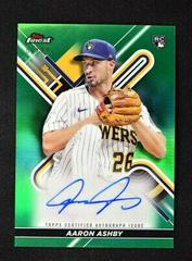 Aaron Ashby [Green] #FA-AA Baseball Cards 2022 Topps Finest Autographs Prices