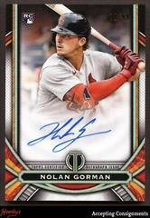 Nolan Gorman Baseball Cards 2023 Topps Tribute League Inauguration Autographs Prices