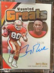 Jerry Rice Football Cards 2022 Panini Certified Vaunted Greats Autographs Prices