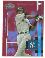 Derek Jeter [Mirror Red] #121 Baseball Cards 2003 Leaf Certified Materials Prices