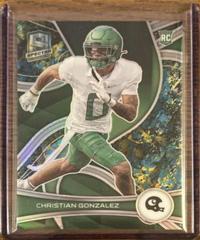 Christian Gonzalez [Neon Splatter] #14 Football Cards 2023 Panini Chronicles Draft Picks Spectra Prices