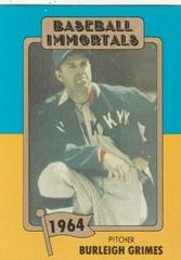 Burleigh Grimes #97 Baseball Cards 1980 Baseball Immortals Prices