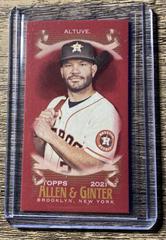 Jose Altuve [Mini Red] #16 Baseball Cards 2021 Topps Allen & Ginter X Prices