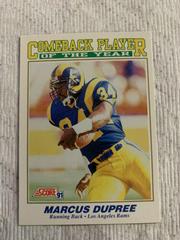 Marcus Dupree #618 Football Cards 1991 Score Prices