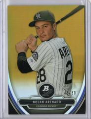 Nolan Arenado [Gold Refractor] #40 Baseball Cards 2013 Bowman Platinum Chrome Prospects Prices