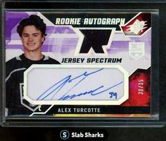 Alex Turcotte [Spectrum] Hockey Cards 2021 SPx Rookie Auto Jersey Prices