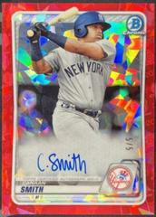 Canaan Smith [Red] #BSPA-CS Baseball Cards 2020 Bowman Sapphire Autographs Prices