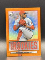 Hunter Greene [Orange] #RR-16 Baseball Cards 2022 Bowman Platinum Renowned Rookies Prices