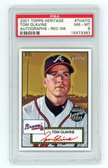 Tom Glavine [Red Ink] #THATG Baseball Cards 2001 Topps Heritage Autographs Prices
