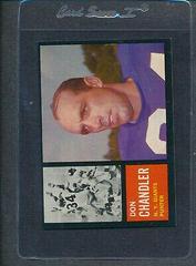 Don Chandler #107 Football Cards 1962 Topps Prices