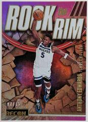 Anthony Edwards [Purple] #3 Basketball Cards 2023 Panini Recon Rock the Rim Prices