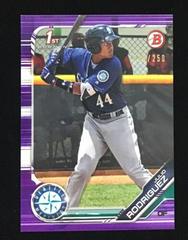 Julio Rodriguez [Purple] Baseball Cards 2019 Bowman Prospects Prices