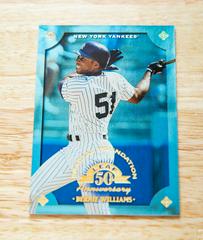 Bernie Williams #90 Baseball Cards 1998 Leaf Prices