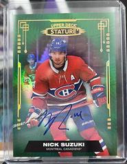 Nick Suzuki [Autograph Green] #2 Hockey Cards 2021 Upper Deck Stature Prices