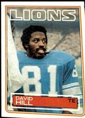 David Hill #66 Football Cards 1983 Topps Prices