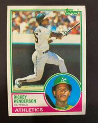 Rickey Henderson #180 Baseball Cards 1983 Topps Prices