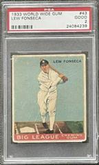 Lew Fonseca #43 Baseball Cards 1933 World Wide Gum Prices
