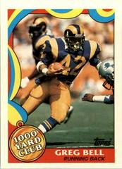 Greg Bell #8 Football Cards 1989 Topps 1000 Yard Club Prices