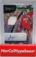Jalen Green [Disco Prizm] Basketball Cards 2021 Panini Select Rookie Jersey Autographs Prices