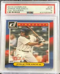 Jorge Polanco Baseball Cards 2014 Donruss the Rookies Prices