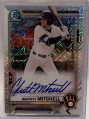 Garrett Mitchell [Orange Refractor] Baseball Cards 2021 Bowman Chrome Mega Box Mojo Autographs Prices
