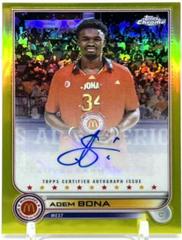 Adem Bona [Yellow] Basketball Cards 2022 Topps Chrome McDonald's All-American Autographs Prices
