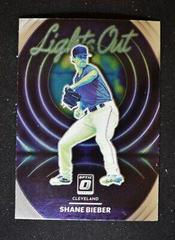 Shane Bieber #LO-15 Baseball Cards 2022 Panini Donruss Optic Lights Out Prices