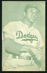 Don Newcombe [Green Tint] Baseball Cards 1953 Canadian Exhibits Prices