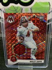 Bailey Zappe [Red] Football Cards 2022 Panini Mosaic Draft Picks Prices