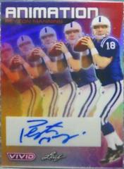 Peyton Manning #A-PM1 Football Cards 2023 Leaf Vivid Autographs Animation Prices