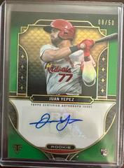 Juan Yepez Baseball Cards 2022 Topps Triple Threads Rookie Autographs Prices