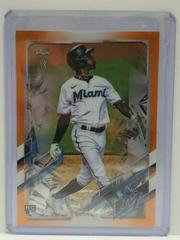 Jazz Chisholm [Orange Refractor] Baseball Cards 2021 Topps Chrome Ben Baller Prices