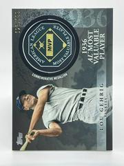 Lou Gehrig [Black] Baseball Cards 2023 Topps Update MVP Medallion Prices