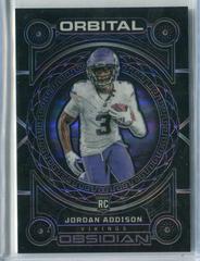 Jordan Addison [Purple Electric Etch] #15 Football Cards 2023 Panini Obsidian Orbital Prices